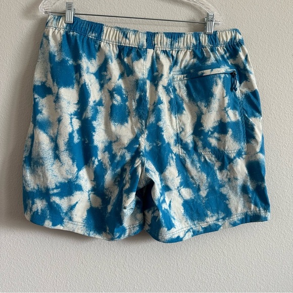 The North Face Men’s Class V Pull On Shorts Retro Blue Tie-Dye Printed Size XL - Picture 3 of 10
